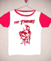 red and white mini tee